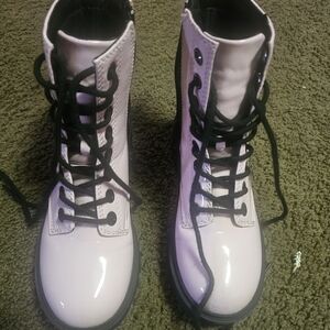 Soda Women Baby Pink Combat Boots Size 6 EUC